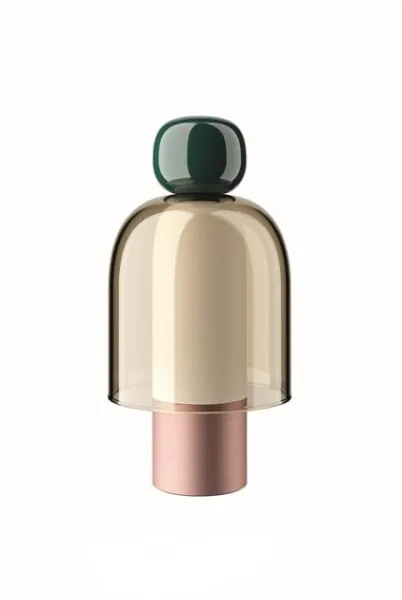 Lodes Easy Peasy Draagbare Lamp Groen/Honing/Roségoud