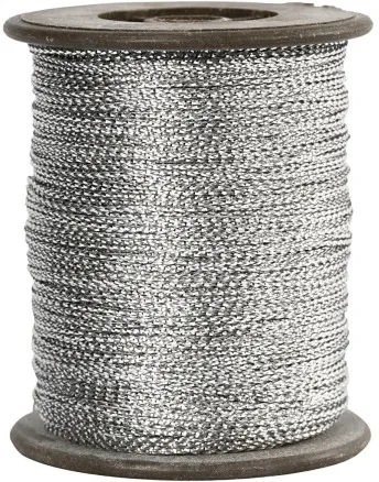 Draad, zilver, dikte 0,5 mm, 100 m/1 rol.
