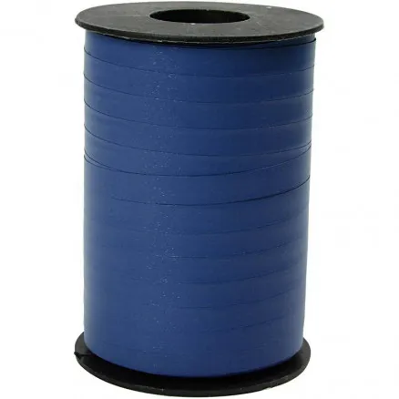 Cadeaulint, blauw, B: 10 mm, mat, 250 m/ 1 rol.