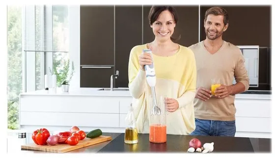 Braun Staafmixer Multiquick 5 Vario MQ 5200 WH - hand blender - wit/grijs - 1000 W